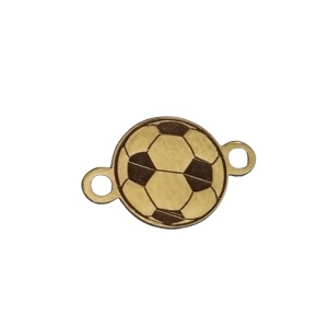 Eslabón de bola chapado en oro de 14 quilates y oro de 18 quilates