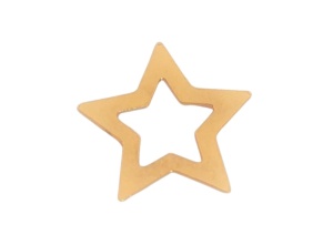 estrella de oro de 14 quilates au 585