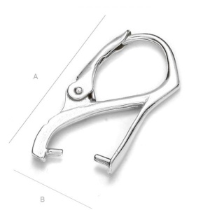 Gancho leverback plata 925, 21 x 11 mm - Img 2