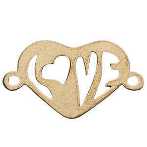 link inima love aur 14k placat cu aur de 18k