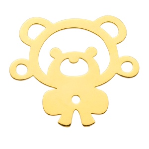 link ursulet aur 14k placat cu aur de 18k