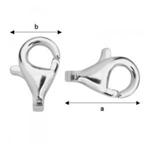 Lobster argint.925, 11x7.23 mm - Img 2