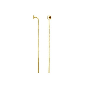 panqueque de plata 925 bañado en oro 1 ud.
