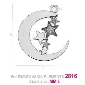 Pendant, 925 sterling silver, 18.5 x 16 mm - Img 2