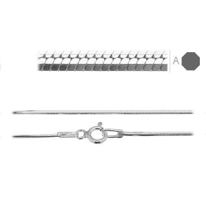 pulsera serpiente de plata 20 cm