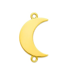 14k au585 14k gold moon 18k gold plated  - Img 2