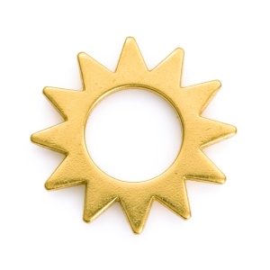 14k oro sol au585 18k chapado en oro