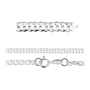 925 silver chain, ANPC hallmark, 50 cm, 2.9 mm