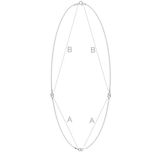 925 silver chain for connectors, 45 cm, 1.85 g - Img 2