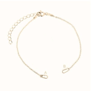 925 sterling silver gold-plated link bracelet