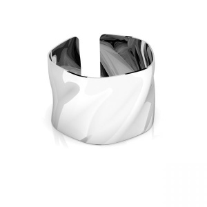 Adjustable ring, 925 sterling silver, 12 mm
