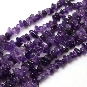 amethyst naturale chips latine 4 -8 mm , lungime 8*14 mm  - Img 1