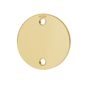 Banut de oro de 18 quilates bañado en oro de 8 quilates de 16 mm