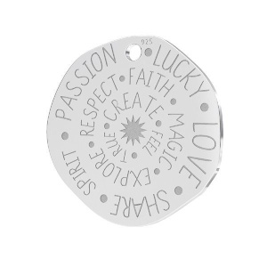 banut grabado plata 925 18 mm