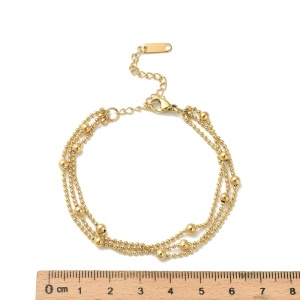 Brazalete de acero inoxidable 17 cm