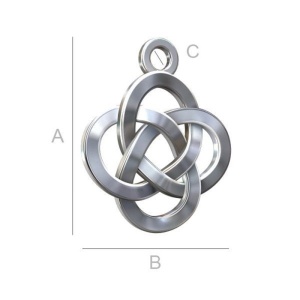 Celtic symbol pendant, 925 silver, 14.5 mm - Img 2