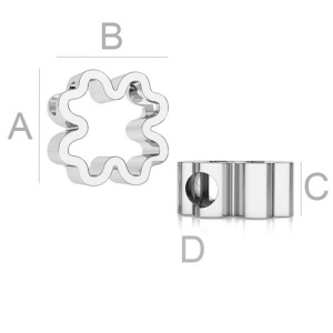 clover pendant, ag925 10.5 mm - Img 2
