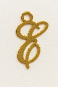 Colgante letra de oro de 14 K - E - Img 2