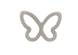 eslabón mariposa plata 925