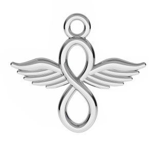 Infinity pendant, 925 silver, 17 x 15 mm