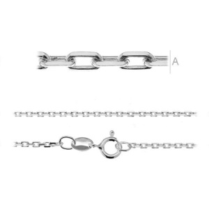 Lant ,argint 925 , 55 cm, greutate 3.25 grame - Img 2