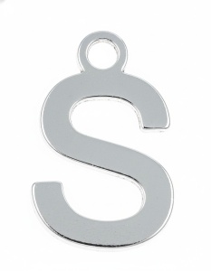 Letra S - colgante - plata de ley  - Img 2