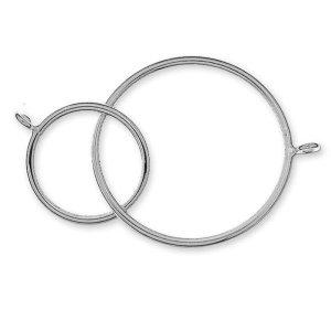 Link cercuri argint 925, 51 x 27,5 mm - Img 3