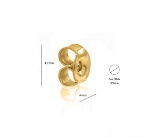 Mariposa de oro de 14 quilates - Chapado en oro de 24 quilates