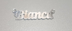 Name plate Bianca, 925 sterling silver