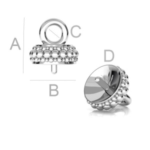 pearl pendant, silver 925