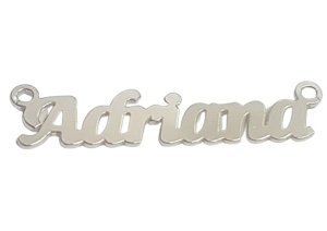 silver 925 Adriana plaquette