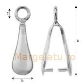 Agatatoare pandant ,ag 925 15.5*4.8 mm cod AG073 - Img 1