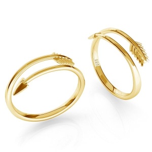 Anillo de plata 925 bañado en oro