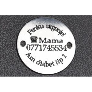 Bănuț personalizat argint 925, 16 mm - Img 2
