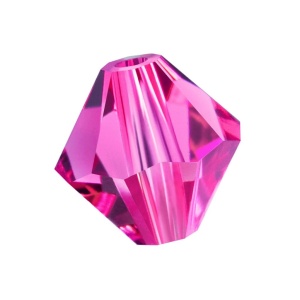 Bicónica Preciosa 4mm Rosa India