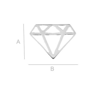 Colgante plata 925, 15,8 x 12,8 mm, 0,23 g - Img 2