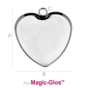 Corazón de plata 925 para brillo mágico