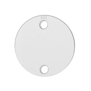 Disc, 925 sterling silver, 10 mm, no jump ring - Img 2