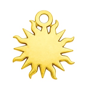 Eslabón sol de oro de 14 quilates