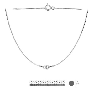 Lanț snake pentru link argint 925, 20+20 cm