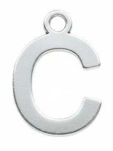 Letra , colgante plata 925