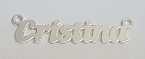 Name plate Cristina, 925 sterling silver