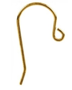 Pancake de plata 925 chapado en oro 19 x7,5 mm