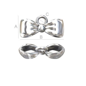 Pandantiv fundiță argint 925, 12,2 mm
