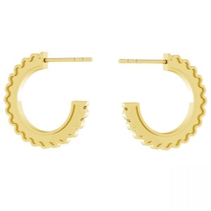 pendientes de plata 925 bañados en oro 1 par