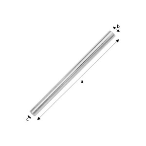 Tubo de plata 925 30 mm