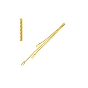 Accesorio para pendientes de plata de ley 925 bañada en oro