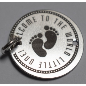 banut gravat 16 mm argint new baby argint 925 - Img 3