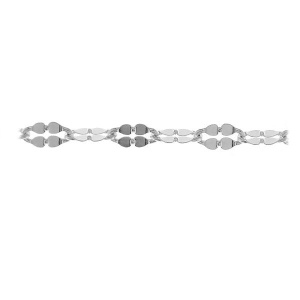 Chain by the metre, 925 sterling silver, 2.5x4.5 mm link, 0.5 m