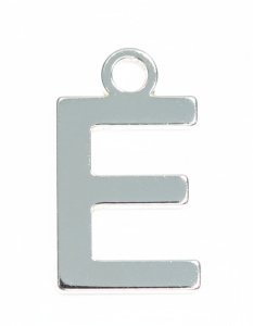 Colgante Letra E plata 925